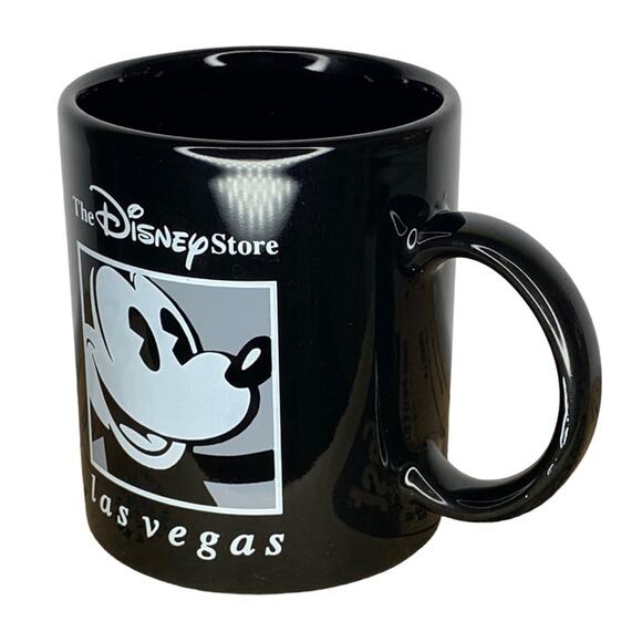 The Disney Store Las Vegas Souvenir Mug Cup Black and White 12 Oz - Picture 3 of 8